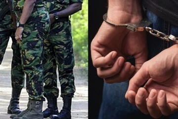 පොලිස් නිලධාරියෙකුට පහර දී කනත්තකට ගිහින් දැමූ STF 5 අත්අඩංගුවට.