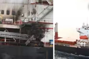 ஏடன் வளைகுடாவில் 9 இந்திய மாலுமிகளுடன் சென்ற சரக்கு கப்பல் மீது ட்ரோன் தாக்குதல்