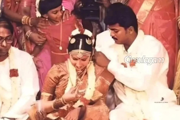 விஜய் - சங்கீதாவின் திருமண புகைப்படங்களை பார்த்துள்ளீர்களா.. இதோ | Vijay Sangeetha Wedding Photos