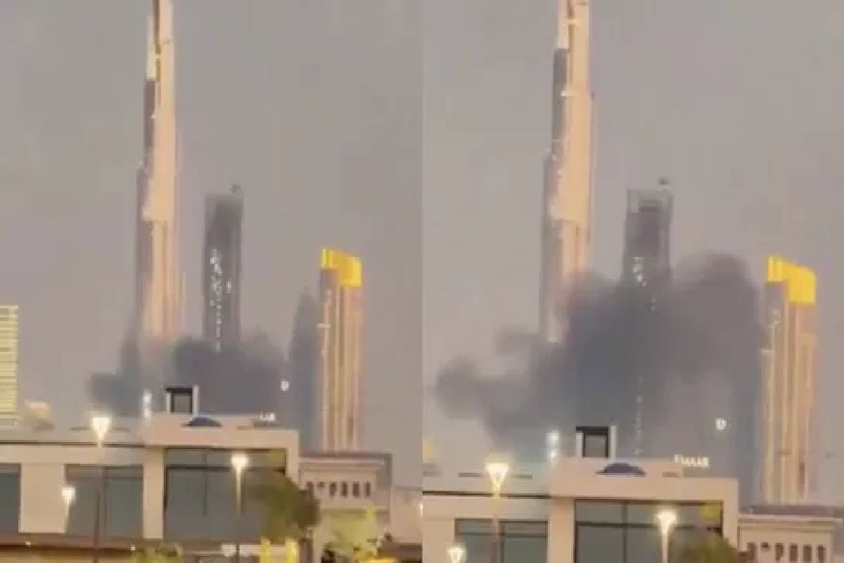புர்ஜ் கலீபா அருகில் டிரோன் தாக்குதல்! வெளியான காணொளி.. | Dubai Burj Khalifa Iran Missile Video Explosion