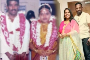 மாலையும் கழுத்துமாக ரோபோ சங்கர்: திருமணத்தில் எப்படியிருக்கிறார் பாருங்க