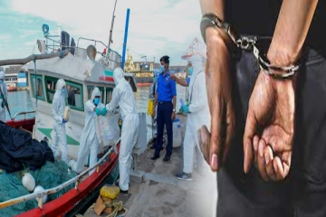 இலங்கையின் மேற்கு கடற்பரப்பில் 200 கிலோ போதைப்பொருட்களுடன் 6 பேர் கைது