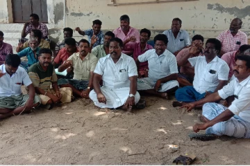 ராமேஸ்வரம் கடற்தொழிலாளர்கள் கைது செய்யப்பட்டமைக்கு எதிராக ஆர்ப்பாட்டம்