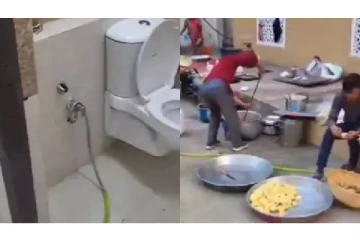 கழிவறை தண்ணீரை பயன்படுத்தி மருத்துவர்களுக்கு உணவு ? வெளியான அதிர்ச்சி வீடியோ!