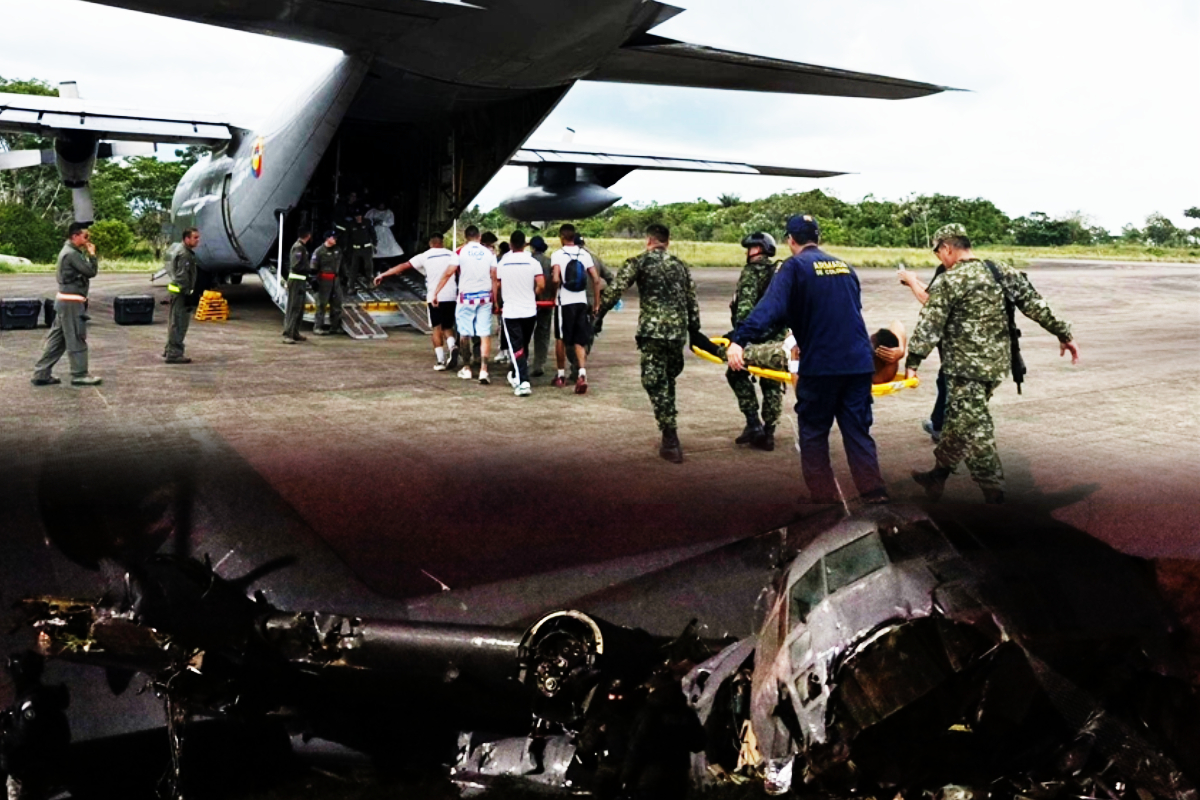 கொலம்பியாவில் விழுந்து நொருங்கிய C-130 ஹெர்குலஸ் விமானம்: 66- ஆக உயர்ந்த பலி எண்ணிக்கை | Us Sourced Fighter Jetc130 Crashes In Colombia