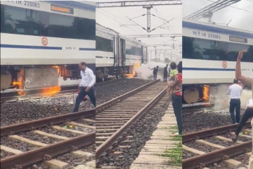 வந்தே பாரத் ரயிலில் திடீர் தீ விபத்து - அலறி அடித்து ஓடிய பயணிகள்