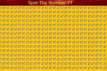 Optical illusion: கொடுக்கப்பட்டிருக்கும் பல வகை எண்களில் '77' எங்கே உள்ளது?