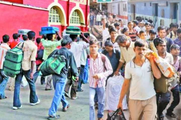 மீண்டும் ஊரடங்கால் தமிழகத்தை விட்டு வெளியேறும் வடமாநில தொழிலாளர்கள்