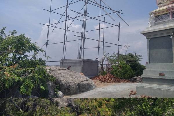 ஈழத்தின் வரலாற்று பிரசித்தி பெற்ற முருகன் ஆலய நிர்மாணப் பணிகள் இடைநிறுத்தம்! பக்தர்கள் கவலை | Ugandai Murugan Temple Construction Suspended