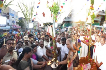 திருவண்ணாமலை தீபத் திருவிழா.., பந்தக்கால் நட்டு பணிகள் தொடங்கின