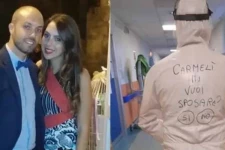 இளம்பெண்ணை கவர தனது உடையில் இளைஞன் எழுதியிருந்த வார்த்தைகள்! பின்னர் அவருக்கு ஏற்பட்ட இன்ப அதிர்ச்சி.. புகைப்படம்