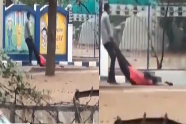 பேராசிரியையை தாக்கி ரோட்டில் இழுத்துச்சென்ற கொடூர கொள்ளையன் - வைரலாகும் புகைப்படம் - தமிழ்நாடு