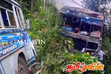 கொழும்பிலிருந்து சென்ற பேருந்து விபத்து : 13 பேர் காயம்