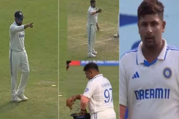 பெரிய ஹீரோவா நீ..? சர்ஃபராஸை எச்சரித்த ரோகித் ஷர்மா - வைரலாகும் Video!