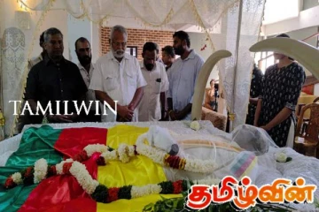 மாவை சேனாதிராஜாவின் புகழுடலுக்கு டக்ளஸ் தேவானந்தா அஞ்சலி