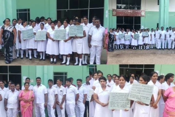 சம்பள உயர்வு கோரி முல்லை மாவட்டத்திலும் பணிப்பகிஸ்கரிப்பு!