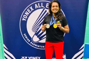 එංගලන්ත ජ්‍යෙෂ්ඨ බැඩ්මින්ටන් ශූරතාවලියේ රන් පදක්කම්ලාභී නදීශා දිවයිනට