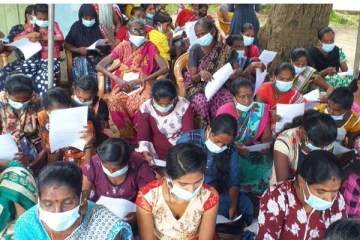 தமிழ் மக்களுக்கு அரசியல் தீர்வு கோரி 7ஆவது நாளாக தொடர் போராட்டம் (Photos)