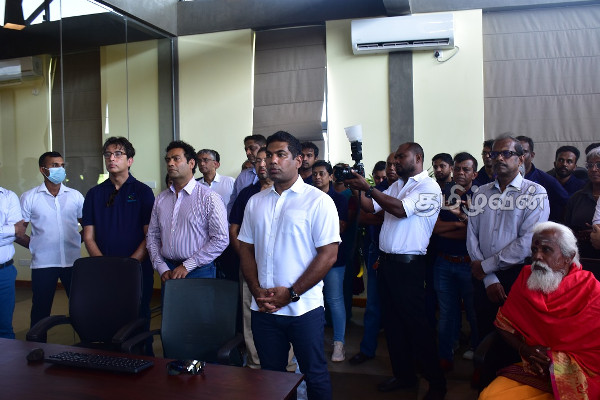 மன்னார் நானாட்டானில் காற்று மின்சக்தி நிலையம் திறந்து வைப்பு: கிராம மக்கள் எதிர்ப்புப் போராட்டம் (Video) | Inauguration Of Wind Power Plant In Mannar