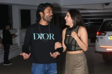 தனுஷூடன் நெருக்கம் காட்டும் பிரபல பாலிவுட் நடிகை... வைரலாகும் புகைப்படங்கள்!