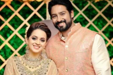 நடிகை பாவனா தனது கணவருடன் எடுத்துக்கொண்ட அழகிய போட்டோஸ்