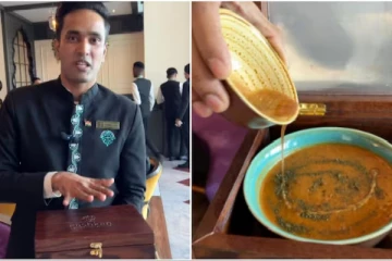 பருப்பு குழம்பில் தங்கம் ; அசத்தும் ஹோட்டல்; வாய் பிளக்கும் இணையவாசிகள்!