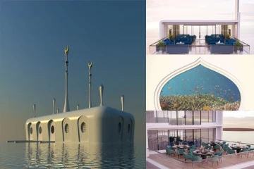 உலக வரலாற்றில் முதல் முறையாக துபாயில் நீரில் மிதக்கும் மசூதி