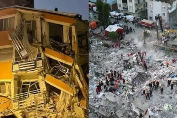 துருக்கியில் மீண்டும் சக்தி வாய்ந்த பூகம்பம்! சீட்டு கட்டுகள் போல சரிந்த பிரம்மாண்ட கட்டிடங்களின் வீடியோ