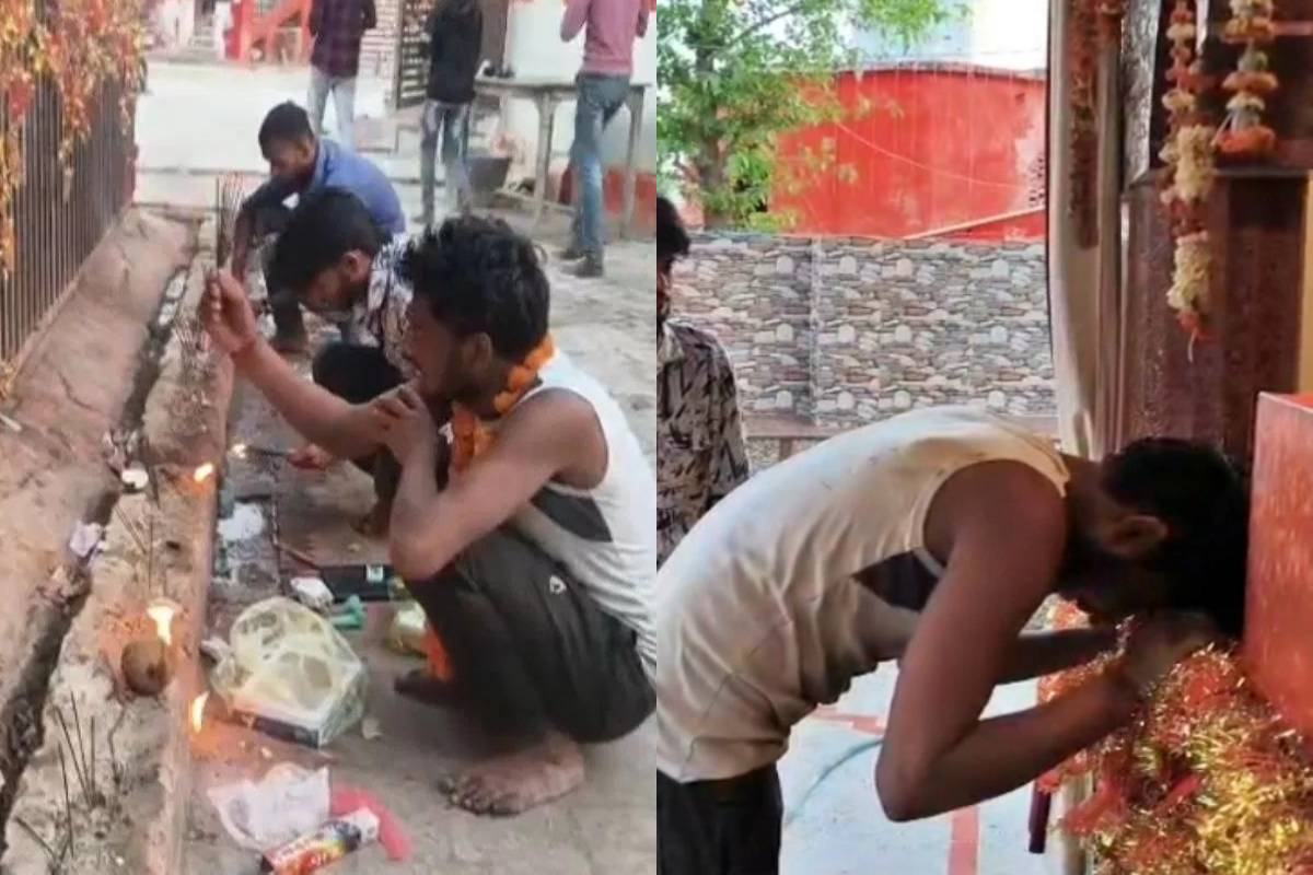 விவாகரத்து கிடைத்த மகிழ்ச்சி - 9 கிமீ தூரத்திற்கு தண்டவத் யாத்திரை சென்ற இளைஞர் | Up Man 9Km Dandvat Yatra To Celebrate Divorce