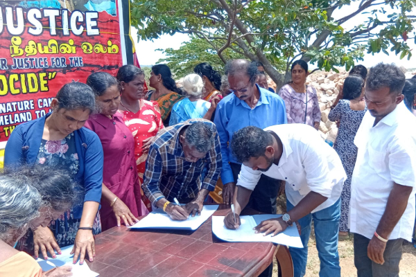 யாழில் நீதியின் ஓலம் கையெழுத்து போராட்டம் | Jaffna Neethiyin Olam Signature Campaign