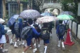 கொட்டும் மழைக்கு மத்தியில் புலமைப்பரிசில் பரீட்சை