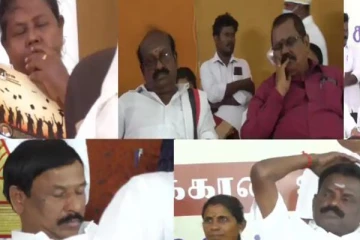 அமைச்சர் பேச்சு..மேடையில் தூங்கிய அதிகாரிகள் - சிரிப்பலையில் மாணவர்கள்!