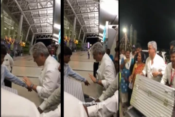 ‘வேண்டாம் சார்... லக்கேஜ் நானே எடுத்துட்டு வரேன்..’ - அஜித்தின் வீடியோ வைரல்