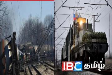 உக்ரைனின் அதிரடியில் பற்றியெரிந்த ரஷ்ய தொடருந்து