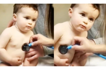 டாக்டரையே தன் அழகில் சாய்த்த குழந்தை! வைரல் வீடியோ