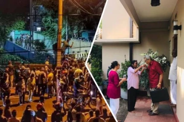 சொந்த வீட்டில் தங்க முடியாத நிலையில் ஜனாதிபதி மற்றும் அமைச்சர்கள்! தீவிரமடையும் போராட்டம் (VIDEO)