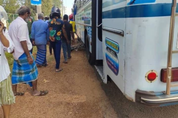 குடும்ப பெண்ணின் உயிரை பறித்த பேருந்து