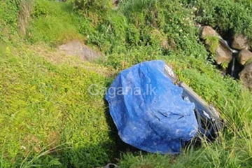 පොලිස් ජීප්රථයක් ප්‍රපාතයකට පෙරළෙයි. (VIDEO)