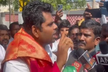 `குரங்கு மாதிரி சுத்தி சுத்தி வரீங்க'- செய்தியாளர்களை கடுமையாக விமர்சித்த அண்ணாமலை