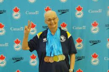 புற்று நோயுடன் 72 வயதில் தங்கம் வென்ற கனேடிய பெண்