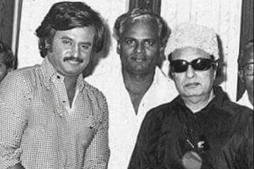 எம்.ஜி.ஆரின் காலில் விழுந்த ரஜினிகாந்த்.. இதுவரை பலரும் பார்த்திராத வீடியோ