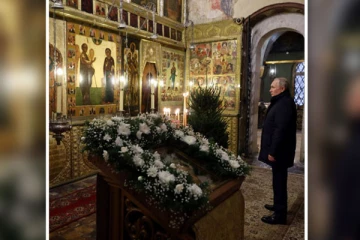 தீவிரமடையும் வெடிகுண்டு தாக்குதல் !ஆர்த்தடாக்ஸ் கிறிஸ்துமஸ் பிரார்த்தனையில் ரஷ்ய அதிபர்