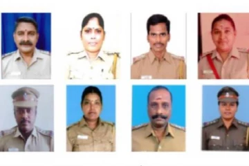 தமிழகத்தைச் சேர்ந்த 8 காவல்துறை அதிகாரிகள்  மத்திய அரசு விருதுக்கு தேர்வு