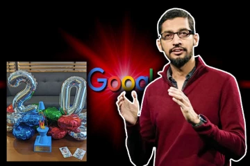 கூகுளில் 20 ஆண்டுகளை நிறைவு செய்த சுந்தர் பிச்சை!