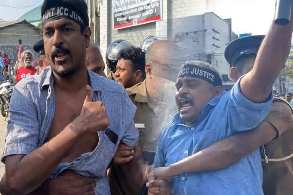 யாழில் பொலிஸார் அராஜகம்; தரதரவென இழுத்துச்செல்லப்பட்ட எம்பி மற்றும் சட்டத்தரணி(Photos) | Police Anarchy Dragged Gajendran Lawyer Sukhas