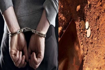 வீட்டின் பின்னால் புதையல் தோண்டிய ஐந்து பேர் கைது