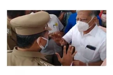 காந்தியை கொன்றது கோட்சே இல்லையா?..கூட்டத்தில் புகுந்து தடுத்த காவல்துறை அதிகாரிகளால் பரபரப்பு