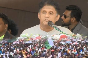 வாக்குகளுக்காக நடக்கும் தீவிர போட்டி! தமிழில் உரையாற்றி அசத்திய சஜித்