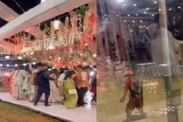 திருமண பார்ட்டியில் அரங்கேறிய நடனம்! வெளியே நின்ற டெலிவரி பாய் செய்த காரியம்