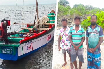 யாழ்ப்பாணத்தில் கரையொதுங்கியுள்ள இந்திய கடற்றொழிலாளர்கள்